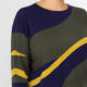 Luisa Viola Curve Intarsia Knitted Tunic Purple