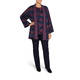 LUISA VIOLA FUCHSIA INTARSIA CARDIGAN