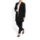 LUISA VIOLA PUNTO MILANO LONG JACKET BLACK