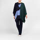 Luisa Viola Curve Intarsia Knitted Tunic Navy 