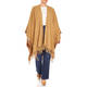 Luisa Viola Fringed Poncho Camel