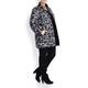 LUISA VIOLA BLACK PRINT REVERSIBLE PUFFA JACKET