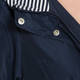 LUISA VIOLA NAVY RAINCOAT STRIPED HOOD