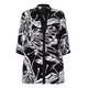 LUISA VIOLA black leaf print SHIRT