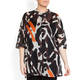 LUISA VIOLA ETHNIC PRINT VOILE SHIRT