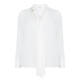 LUISA VIOLA WHITE SILK BLEND SHIRT 