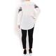 LUISA VIOLA SHIRT WITH EMBROIDERED YOKE AND SLEEVE