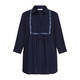 Luisa Viola Flax Linen Shirt Navy