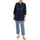 Luisa Viola Flax Linen Shirt Navy