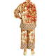 Luisa Viola Batik Look Print Shirt Red 