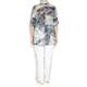 LUISA VIOLA abstract denim print cotton SHIRT