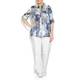 LUISA VIOLA abstract denim print cotton SHIRT