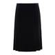 BEIGE LABEL BLACK FLARED CALF LENGTH SKIRT 