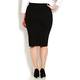 LUISA VIOLA black punto milano pencil SKIRT