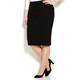 LUISA VIOLA black punto milano pencil SKIRT