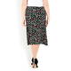 LUISA VIOLA STRETCH JERSEY PRINTED PULL ON SKIRT