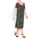 LUISA VIOLA STRETCH JERSEY PRINTED PULL ON SKIRT