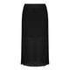 LUISA VIOLA ELASTICATED WAIST BLACK MIDI SKIRT