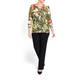 LUISA VIOLA FLORAL PRINT SWEATER