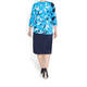 LUISA VIOLA PRINT SWEATER BLUE