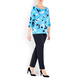 LUISA VIOLA PRINT SWEATER BLUE