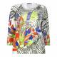 LUISA VIOLA abstract leaf print SWEATER