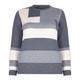 LUISA VIOLA COLOURBLOCK TEXTURED SWEATER