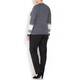 LUISA VIOLA COLOURBLOCK TEXTURED SWEATER