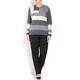 LUISA VIOLA COLOURBLOCK TEXTURED SWEATER