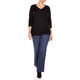 Luisa Viola Embellished V-Neck Sweater Black