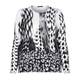 LUISA VIOLA MONOCHROME PRINT SWEATER