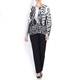 LUISA VIOLA MONOCHROME PRINT SWEATER