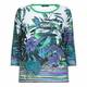 Luisa Viola emerald tropical print SWEATER