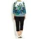 Luisa Viola emerald tropical print SWEATER