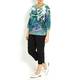 Luisa Viola emerald tropical print SWEATER