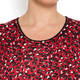 LUISA VIOLA ANIMAL PRINT SWEATER RED