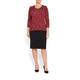 LUISA VIOLA ANIMAL PRINT SWEATER RED