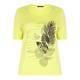 LUISA VIOLA embellished leaf print T SHIRT