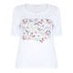 LUISA VIOLA WHITE BUTTERFLY PRINT T-SHIRT