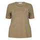 LUISA VIOLA OLIVE GREEN EMBELLISHED T-SHIRT