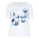 LUISA VIOLA WHITE T-SHIRT WITH EMBELLISHED PANEL