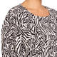 Luisa Viola Zebra Print Tunic Black 