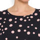 LUISA VIOLA SPOT PRINT TOP BLACK