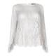 LUISA VIOLA scallop edge lace TOP