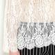 LUISA VIOLA scallop edge lace TOP