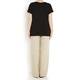 BEIGE label black leaves overlay TOP