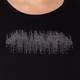 LUISA VIOLA BLACK METAL STUDS MOTIF JERSEY TOP