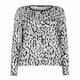 LUISA VIOLA ABSTRACT ANIMAL PRINT TOP