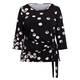 Luisa Viola Jersey Tie Top Black and White 