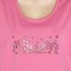 LUISA VIOLA pink embellished scoop neck TOP